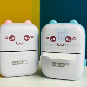Mini Thermal Bluetooth Printer – Blue/Pink