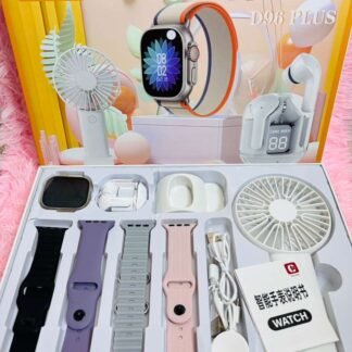 WhatsApp Image 2025-10-12 at 14.36.21_bc5810fa D96 Plus Premium Smart Combo Pack – Smartwatch + TWS + Mini Fan (1 Year Warranty)